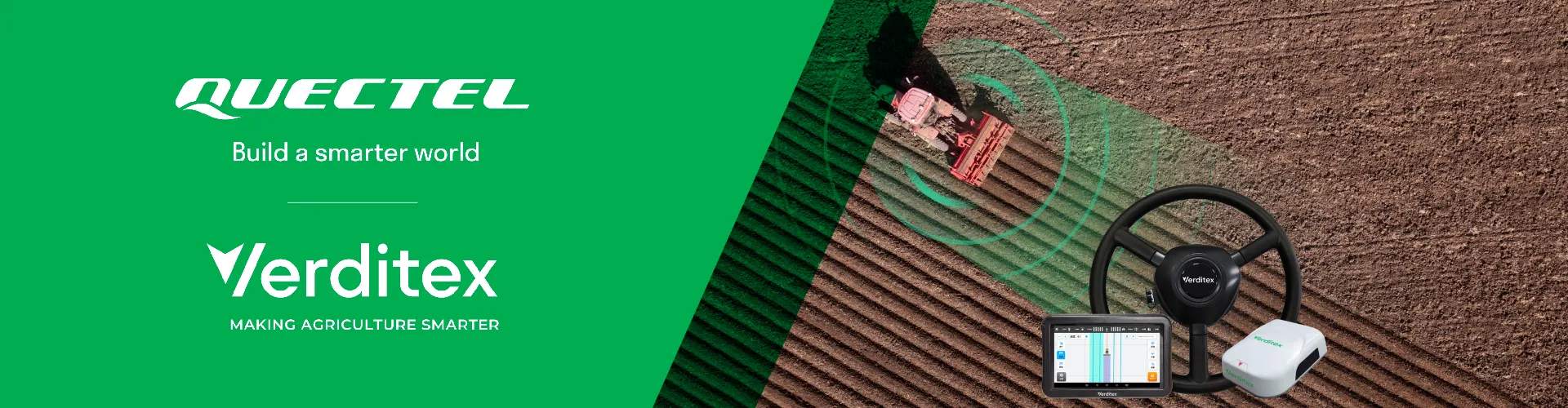 Verditex integrates robust IoT with high-precision positioning to maximize smart agriculture yields and efficiency